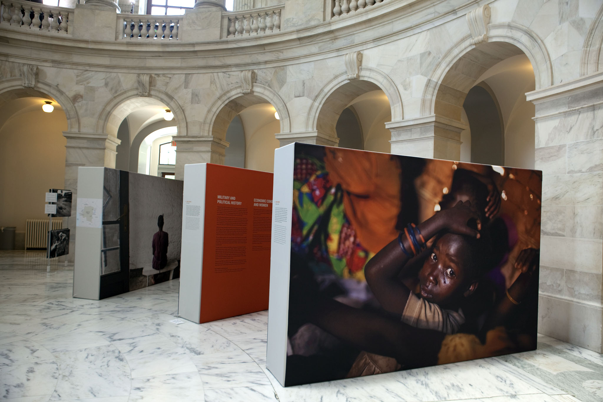 Congo Women show by Addario, Bleasdale, Haviv, Nachtwey at the Russell Senate building.